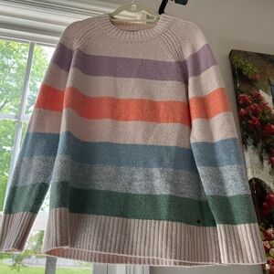 Fat face multi colored striped sweater